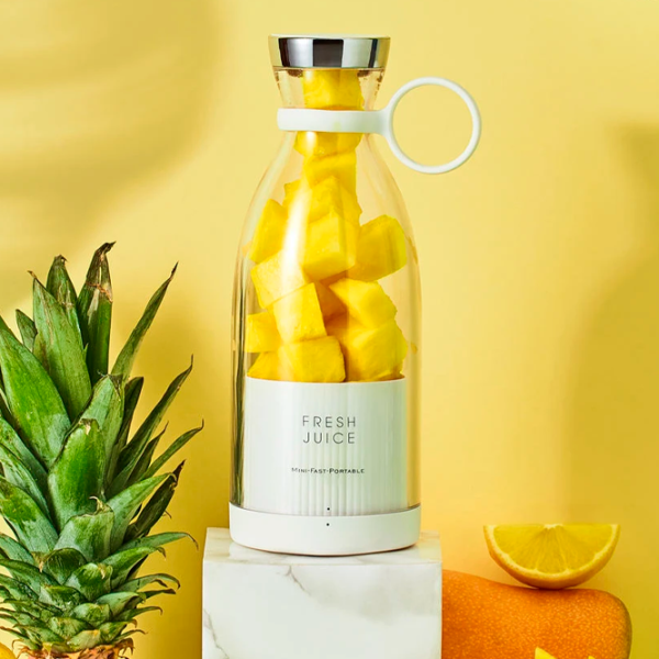 Портативный блендер Fresh Juice Mini Fruit Белый photo 2