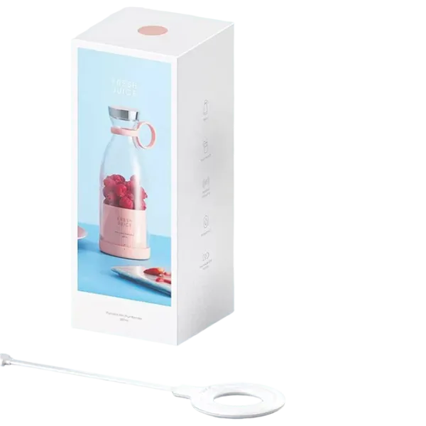 Портативный блендер Fresh Juice Mini Fruit Белый photo 6