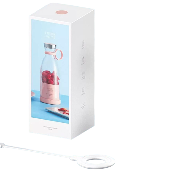 Портативный блендер Fresh Juice Mini Fruit Белый photo 6