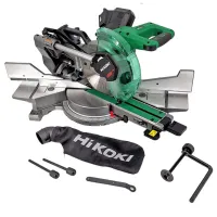 Fierăstrău pentru tăieri înclinate Hikoki C3610DRAW4Z 255 mm/ Green photo 2