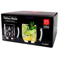 Набор чашек RCR Tattoo Mule 350 мл/ Хрусталь/ Прозрачный photo 3