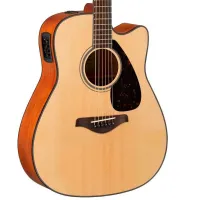 Chitară acustică Yamaha FGX800C NT 4/ 4, Dreadnought, Natural photo 4