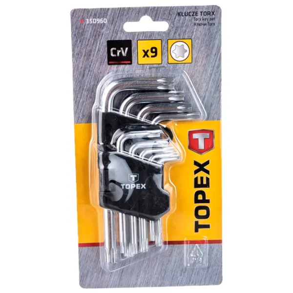 Set de chei hexagonale Topex 35D960 Cantitatea în set: 9 buc. photo 15 Set de chei hexagonale Topex 35D960 Cantitatea în set: 9 buc. photo 15