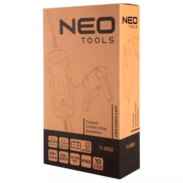 Автомобильное зарядное устройство NEO Tools 11-892 - 6 A photo 10