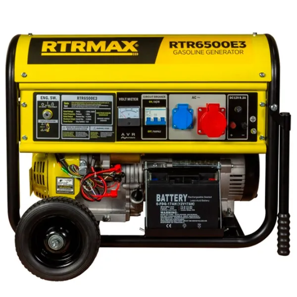 Generator de curent RTRMAX RTR6500E3 220 - 380 V Benzină/ 5 kW photo 2