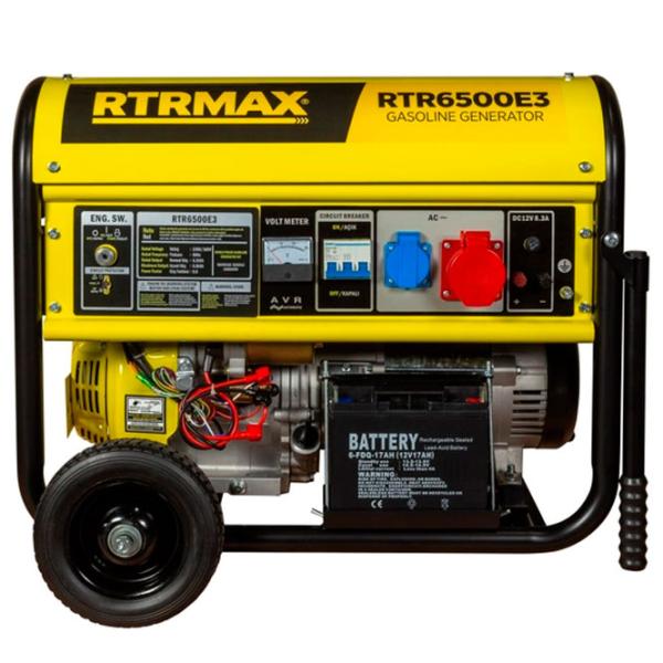 Generator de curent RTRMAX RTR6500E3 220 - 380 V Benzină/ 5 kW photo 2