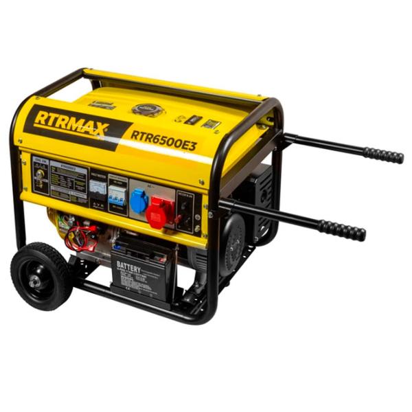 Generator de curent RTRMAX RTR6500E3 220 - 380 V Benzină/ 5 kW photo 5