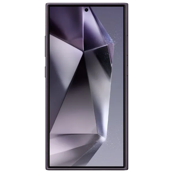 Husă pentru smartphone Samsung Galaxy S24 Ultra Samsung/ Back/ Piele ecologică/ Dark Violet photo 2