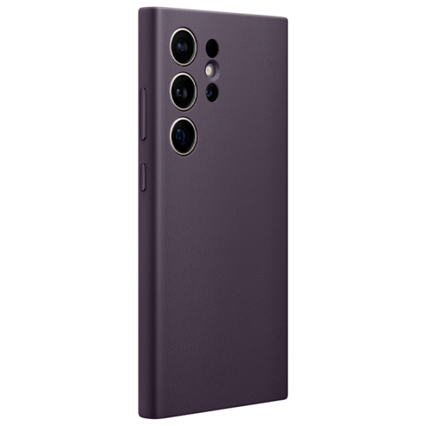 Husă pentru smartphone Samsung Galaxy S24 Ultra Samsung/ Back/ Piele ecologică/ Dark Violet photo 3