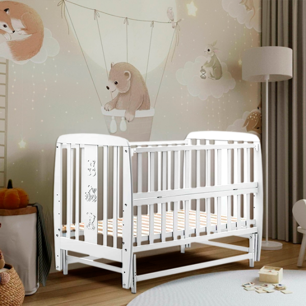 Pat pentru copii Dubok Druzia 0 luni -/ White photo 2 Pat pentru copii Dubok Druzia 0 luni -/ White photo 2