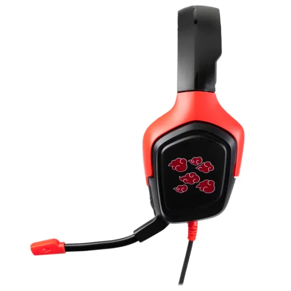 Căști Konix Naruto Red Black Cu fir/ Gaming photo 2