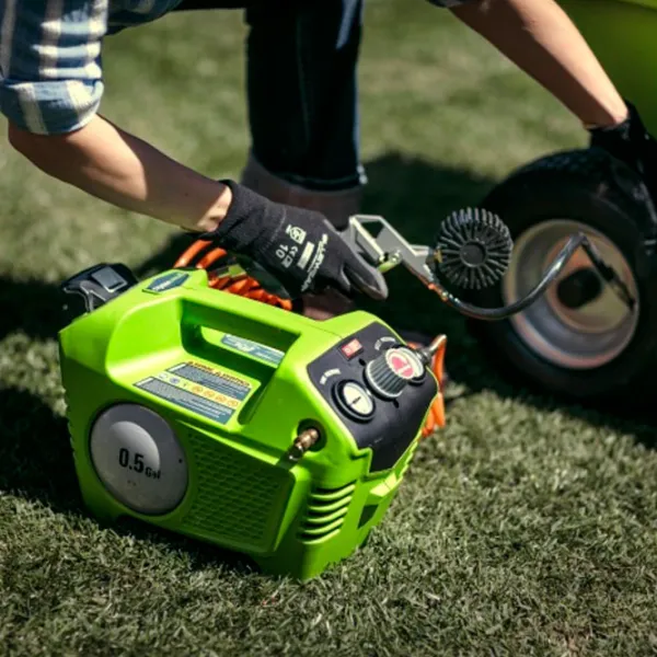 Compresor Greenworks G24AC cu acumulator/ Cu acumulator photo 7