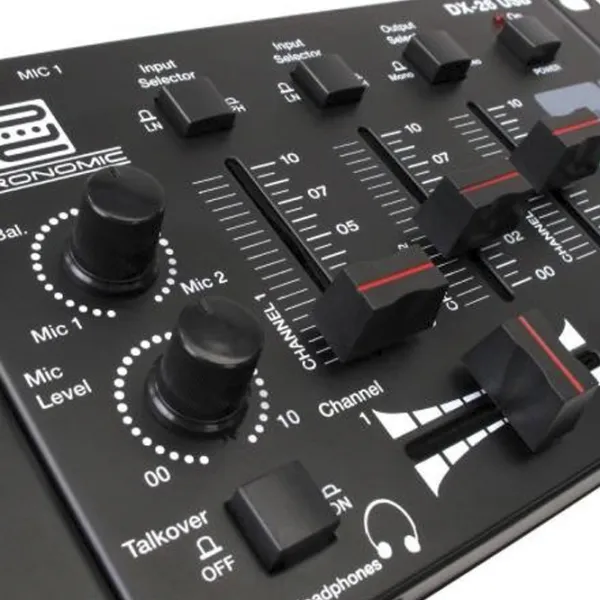 Миксер Aналоговый Pronomic DX-26 USB DJ-Mixer активный / 20 Гц - 20 кГц / Черный photo 5
