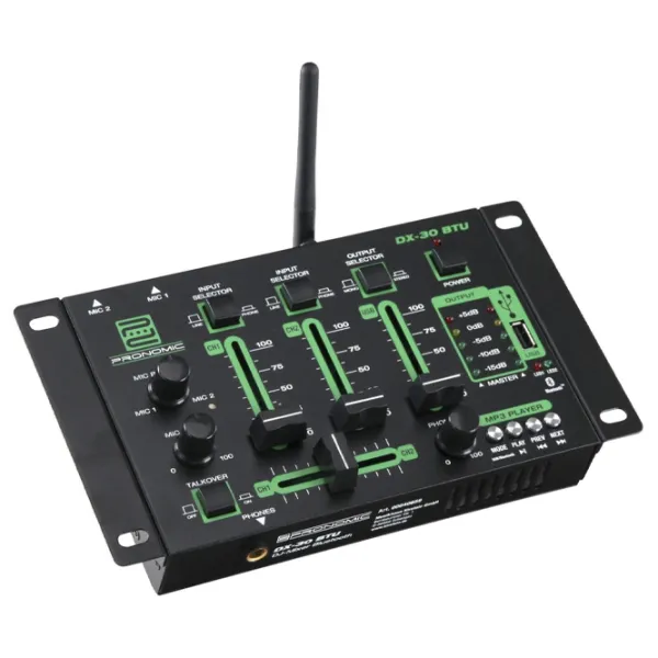 Миксер Aналоговый Pronomic DX-30 BTU DJ активный / 20 Гц - 20 кГц / Черный photo 2