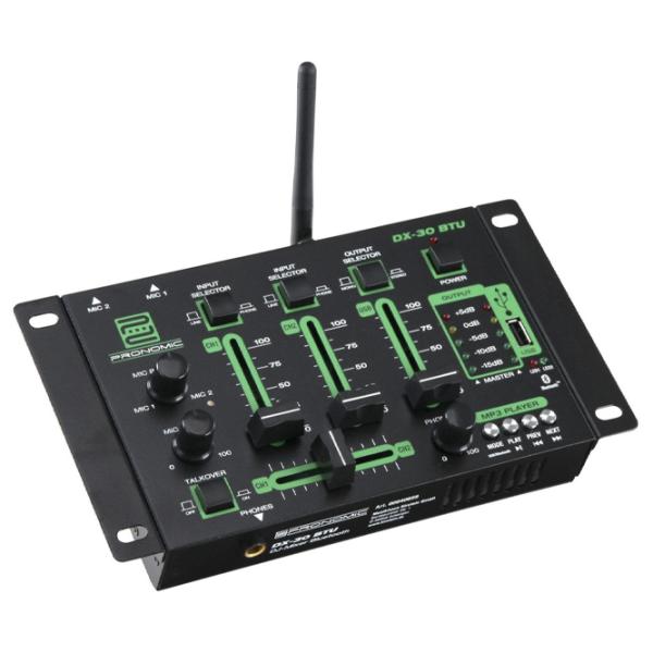 Миксер Aналоговый Pronomic DX-30 BTU DJ активный / 20 Гц - 20 кГц / Черный photo 2