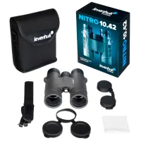 Binoclu Levenhuk Nitro 10x42 Gray photo 4