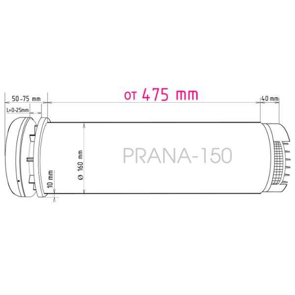 Recuperator Prana 150 60 m²/ 17 W photo 30