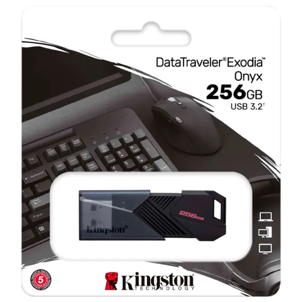 Kingston DataTraveler Exodia Onyx 256 GB Black photo 3
