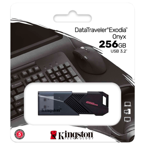 Kingston DataTraveler Exodia Onyx 256 GB Black photo 3