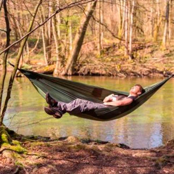Hamac Amazonas Silk Traveller Thermo 4030454005760 200 kg/ Nailon/ Khaki photo 7 Hamac Amazonas Silk Traveller Thermo 4030454005760 200 kg/ Nailon/ Khaki photo 7