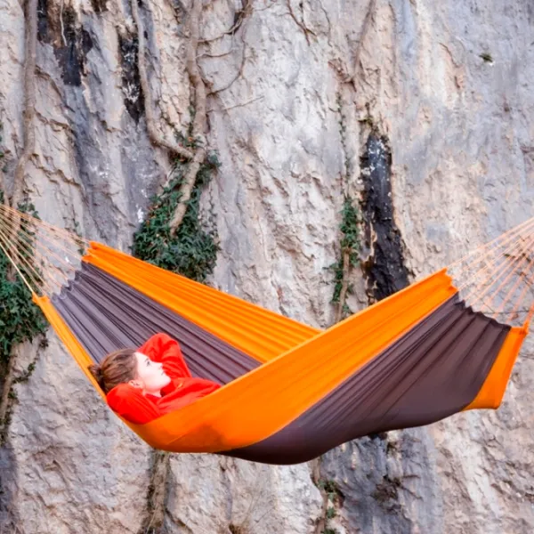 Гамак Amazonas Silk Traveller Techno 4030454001816 150 кг/ Nailon/ Оранжевый photo 4