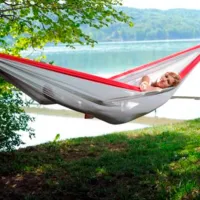 Hamac Amazonas Silk Traveller XXL 4030454003735 200 kg/ Poliester/ Gray photo 6