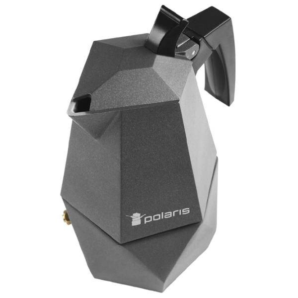 Гейзерная кофеварка Polaris Kontur-4C 0.3л / Алюминий / Черный photo 3