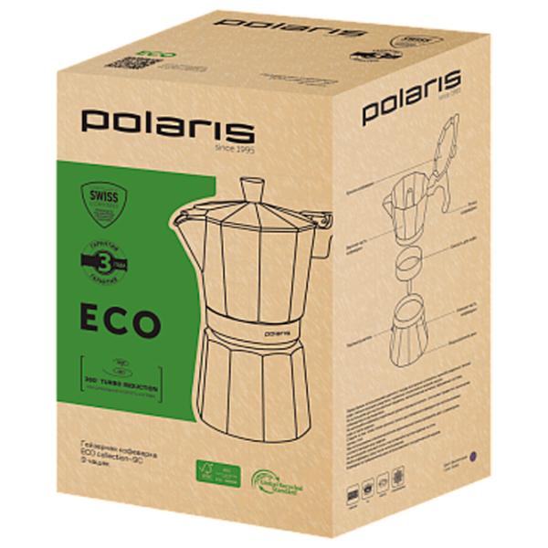Гейзерная кофеварка Polaris ECO collection-9C 0.5л / Алюминий / Фиолетовый photo 4