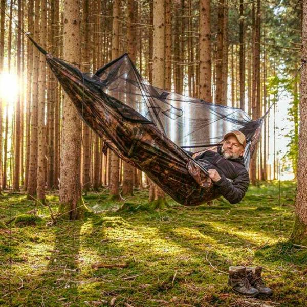 Hamac Amazonas Moskito-Traveller Forest 4030454007696 150 kg/ Nailon/ Multicolor photo 3