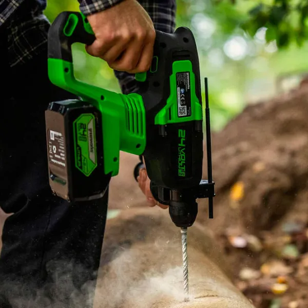 Ciocan rotopercutor Greenworks GD24SDS2 Green photo 3