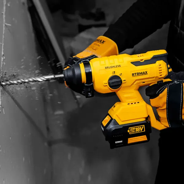 Ciocan rotopercutor RTRMAX RTX2095B Yellow photo 4 Ciocan rotopercutor RTRMAX RTX2095B Yellow photo 4