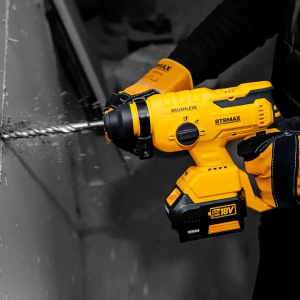 Ciocan rotopercutor RTRMAX RTX2095B Yellow photo 4 Ciocan rotopercutor RTRMAX RTX2095B Yellow photo 4