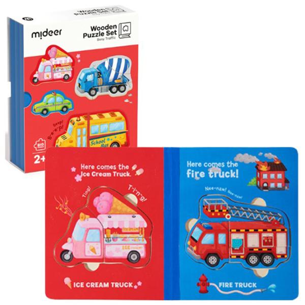 Puzzle Mideer Загруженный трафик 2+/ Количество деталей: 7 photo 2 Puzzle Mideer Загруженный трафик 2+/ Количество деталей: 7 photo 2