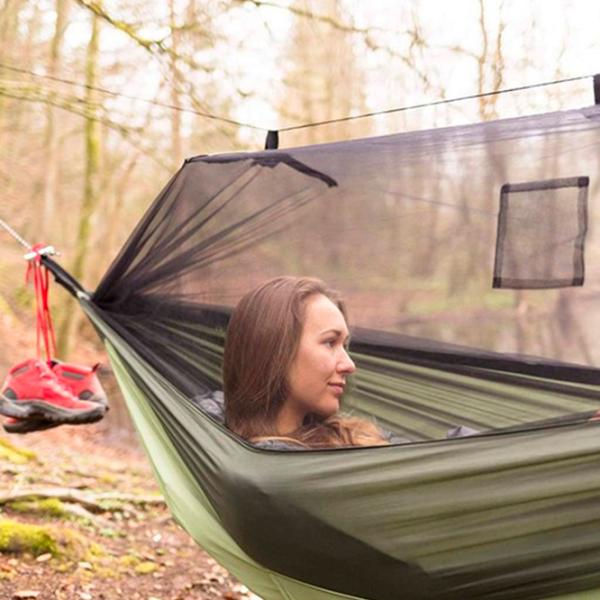 Гамак Amazonas Moskito-Traveller Thermo 4030454005777 200 кг/ Nailon/ Зелёный photo 3