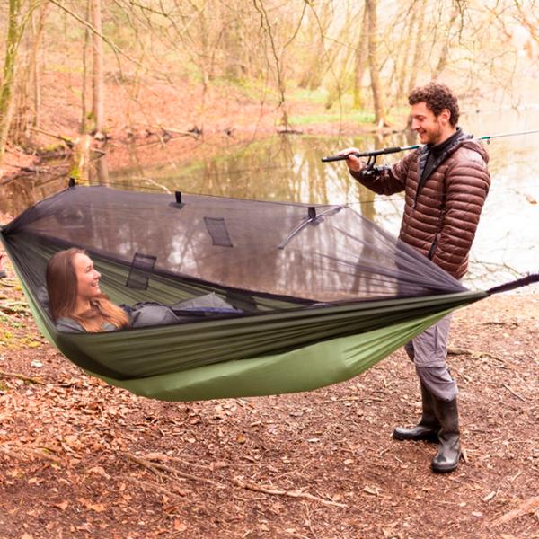 Гамак Amazonas Moskito-Traveller Thermo 4030454005777 200 кг/ Nailon/ Зелёный photo 4