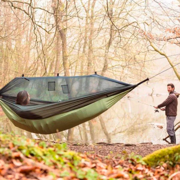 Гамак Amazonas Moskito-Traveller Thermo 4030454005777 200 кг/ Nailon/ Зелёный photo 5