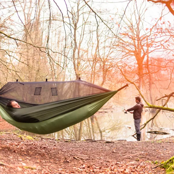 Гамак Amazonas Moskito-Traveller Thermo 4030454005777 200 кг/ Nailon/ Зелёный photo 6