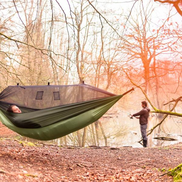 Гамак Amazonas Moskito-Traveller Thermo 4030454005777 200 кг/ Nailon/ Зелёный photo 6