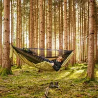 Гамак Amazonas Moskito-Traveller Quilted 4030454007771 200 кг/ Полиэстер/ Зелёный photo 5