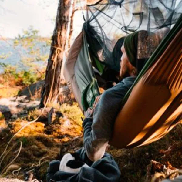 Гамак Amazonas Adventure Hammock Moskito 4030454006330 150 кг/ Nailon/ Коричневый photo 5
