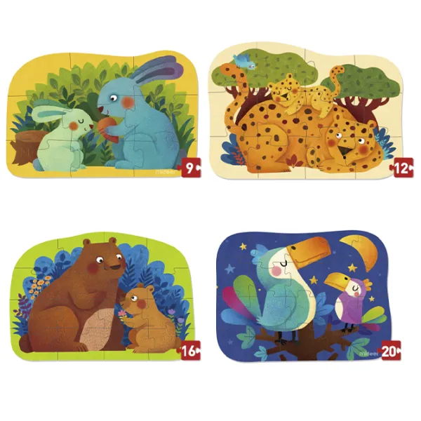Set de puzzle-uri Mideer Mama și copilul 2.5+/ Numărul de piese: 57 photo 2