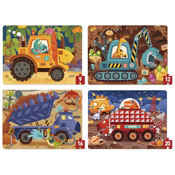 Set de puzzle-uri Mideer Proiectele dinozaurilor 2.5+/ Numărul de piese: 57 photo 2