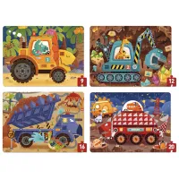 Set de puzzle-uri Mideer Proiectele dinozaurilor 2.5+/ Numărul de piese: 57 photo 2