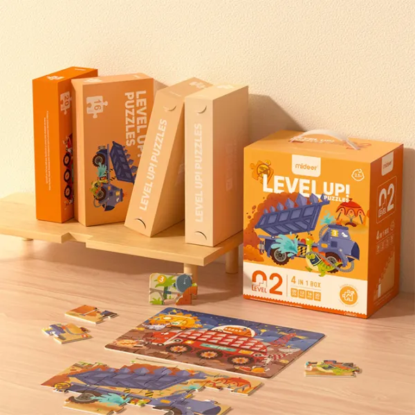 Set de puzzle-uri Mideer Proiectele dinozaurilor 2.5+/ Numărul de piese: 57 photo 3