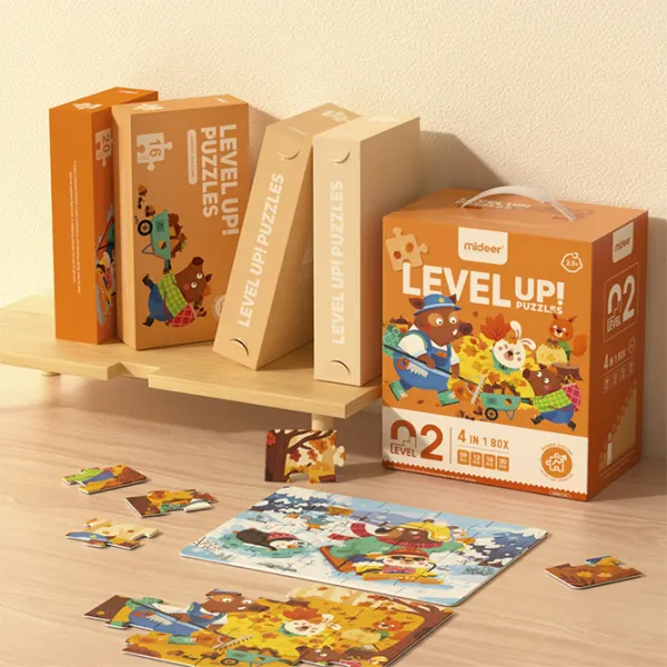 Set de puzzle-uri Mideer Anotimpurile pădurii 2.5+/ Numărul de piese: 57 photo 3