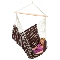 Scaun-hamac Amazonas Brasil Mocca 4030454002165 150 kg/ Bumbac/ Black photo 2