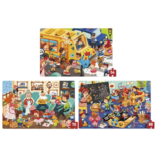 Set de puzzle-uri Mideer O zi din viața mea 3.5+/ Numărul de piese: 212 photo 2