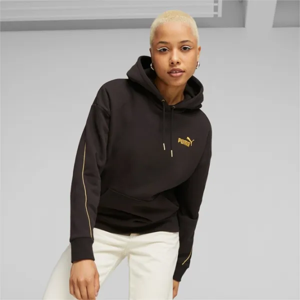 Толстовка для женщин Puma Ess+ Minimal Gold Fl Всесезонные/ Черный photo 3