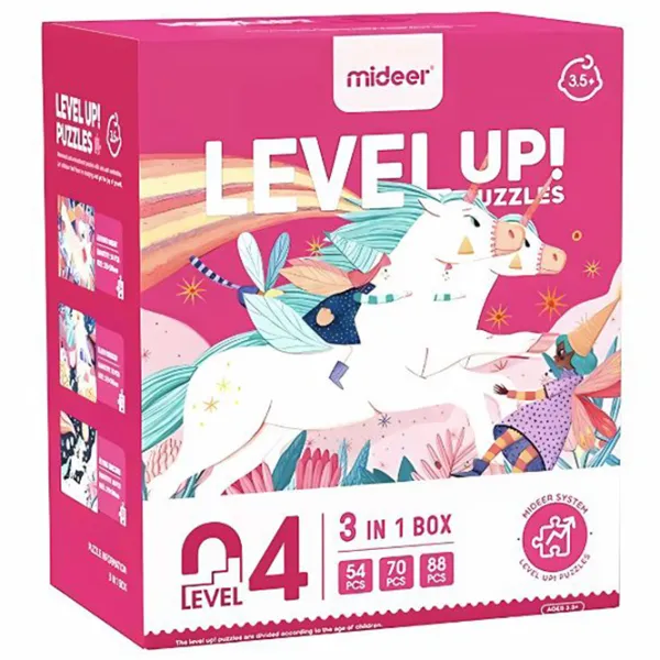 Set de puzzle-uri Mideer Unicorn 3.5+/ Numărul de piese: 212 photo 2