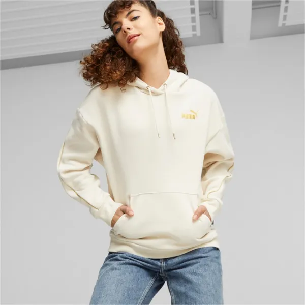 Hanorac pentru femei Puma Ess+ Minimal Gold Fl All-season/ Beige photo 3